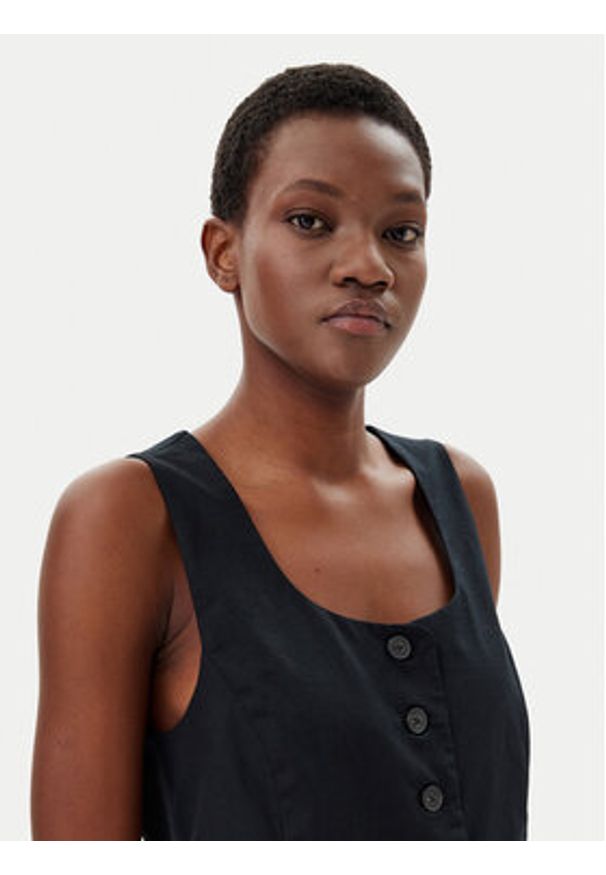 GAP - Gap Kamizelka 714973-00 Czarny Slim Fit. Kolor: czarny. Materiał: bawełna