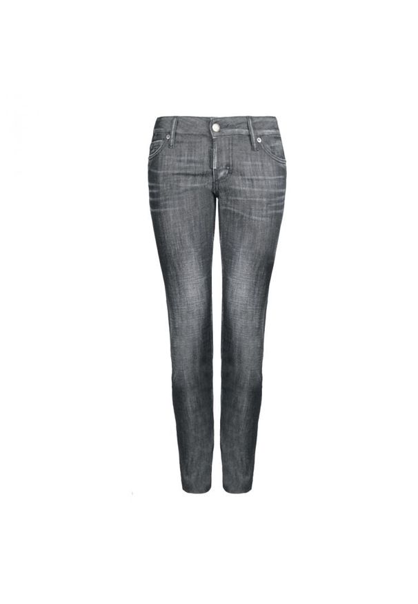 DSQUARED2 - Dsquared2 Jeansy "Jennifer" | S75LB0058 | Kobieta | Czarny. Okazja: na co dzień. Stan: obniżony. Kolor: czarny. Wzór: aplikacja. Styl: casual, elegancki