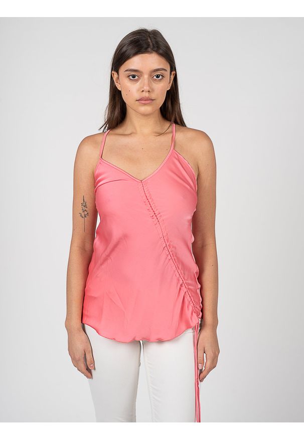 Liu Jo Top | JF1006 T3093 | Kobieta | Różowy. Kolor: różowy. Materiał: poliester, elastan. Styl: elegancki