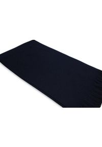 V. Fraas - Szalik Wełniany Dziergany Granatowy, Ciepły z Frędzlami -V. FRAAS. Kolor: niebieski. Materiał: dziergany, wełna. Sezon: lato, jesień, zima. Styl: elegancki, klasyczny