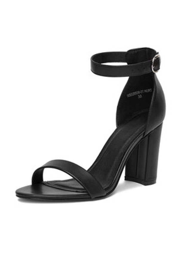 Jenny Fairy Sandały WSS20538-01 HURT Czarny. Kolor: czarny. Materiał: skóra