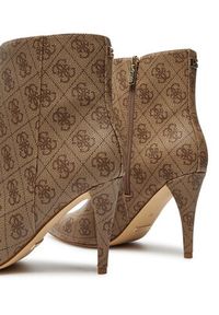 Guess Botki Slinks2 FLFSK2 FAL10 Beżowy. Kolor: beżowy. Materiał: skóra #4