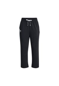 Spodnie sportowe damskie Under Armour 1377000001. Kolor: czarny. Materiał: dresówka. Długość: długie
