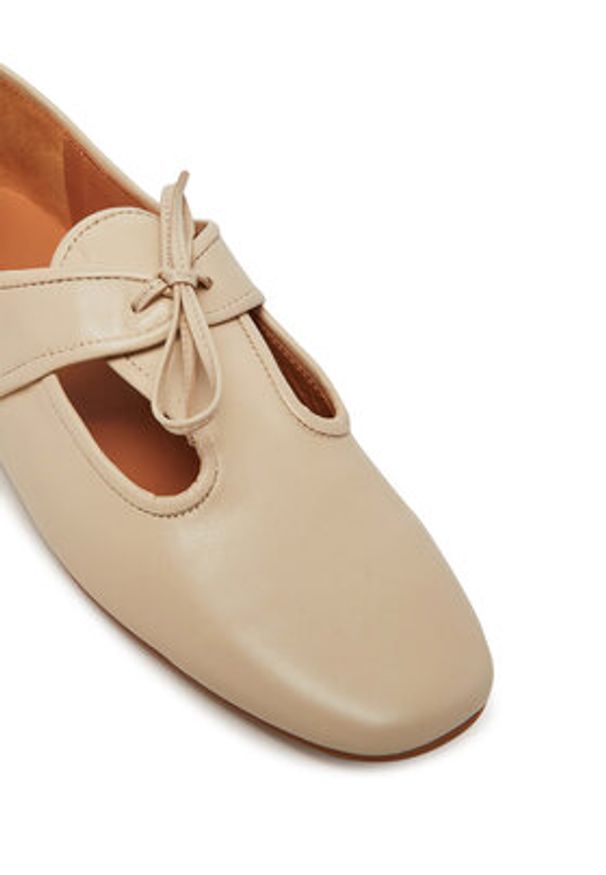 BALAGAN - Balagan Półbuty Parpar Écru. Materiał: skóra