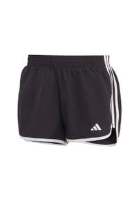 Adidas - Marathon 20 Running Shorts. Kolor: czarny, biały, wielokolorowy. Materiał: materiał. Sport: bieganie