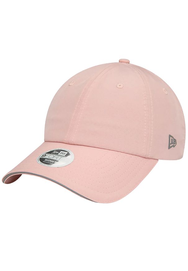 Czapka z daszkiem damska New Era 9FORTY Wmns Ponytail Open Back Cap. Kolor: różowy. Materiał: poliester