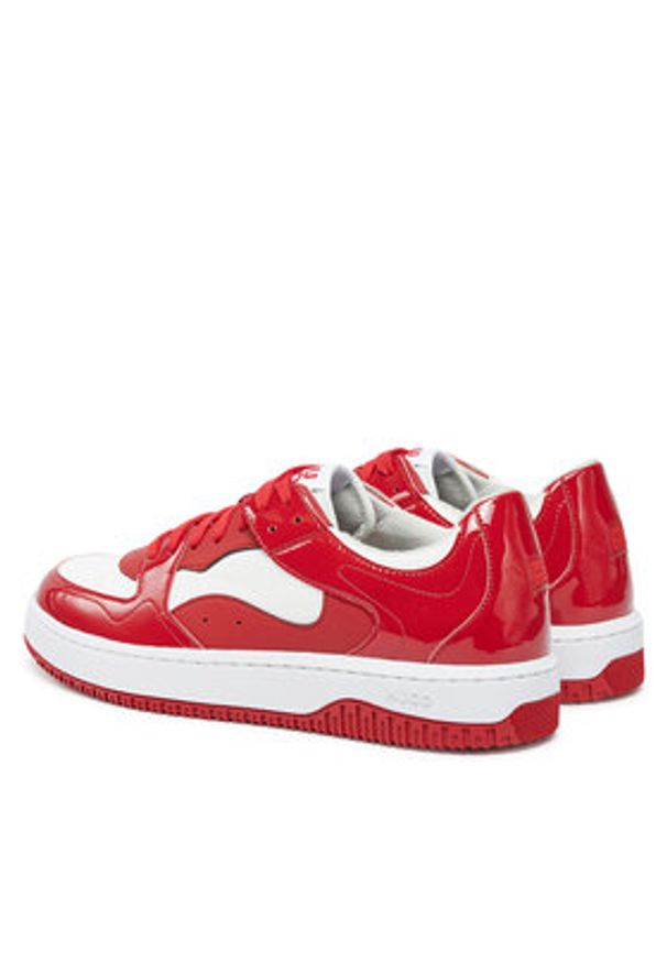 Hugo - HUGO Sneakersy Kilian 50535857 Czerwony. Kolor: czerwony. Materiał: skóra
