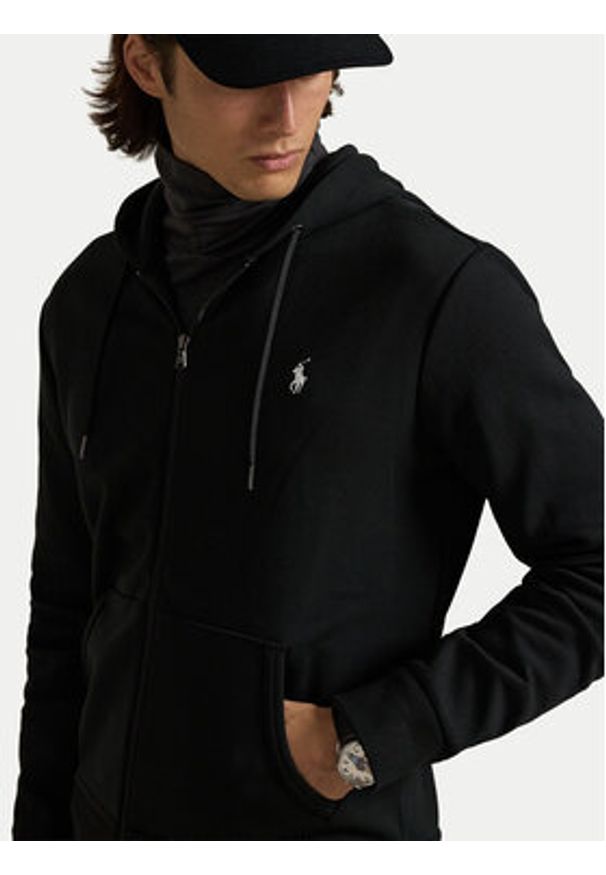 Polo Ralph Lauren Bluza 710888282001 Czarny Regular Fit. Typ kołnierza: polo. Kolor: czarny. Materiał: syntetyk, bawełna