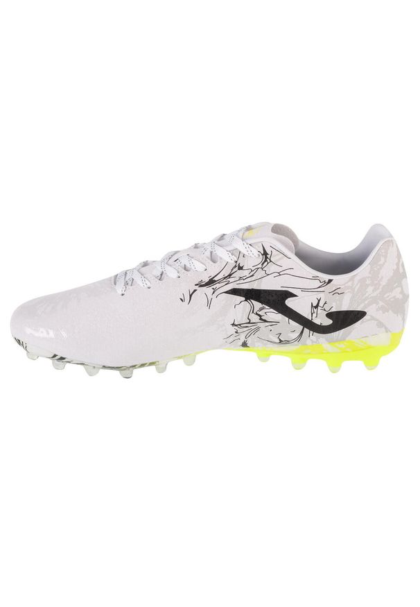 Joma - Buty piłkarskie korki męskie SUPER COPA treningowe do piłki nożnej FG. Kolor: biały. Sport: piłka nożna