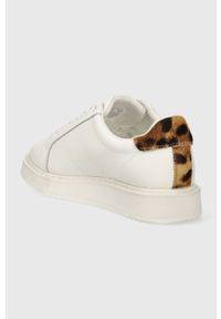 Lauren Ralph Lauren sneakersy skórzane Angeline 4 kolor biały 802918367001. Nosek buta: okrągły. Zapięcie: sznurówki. Kolor: biały. Materiał: skóra #2