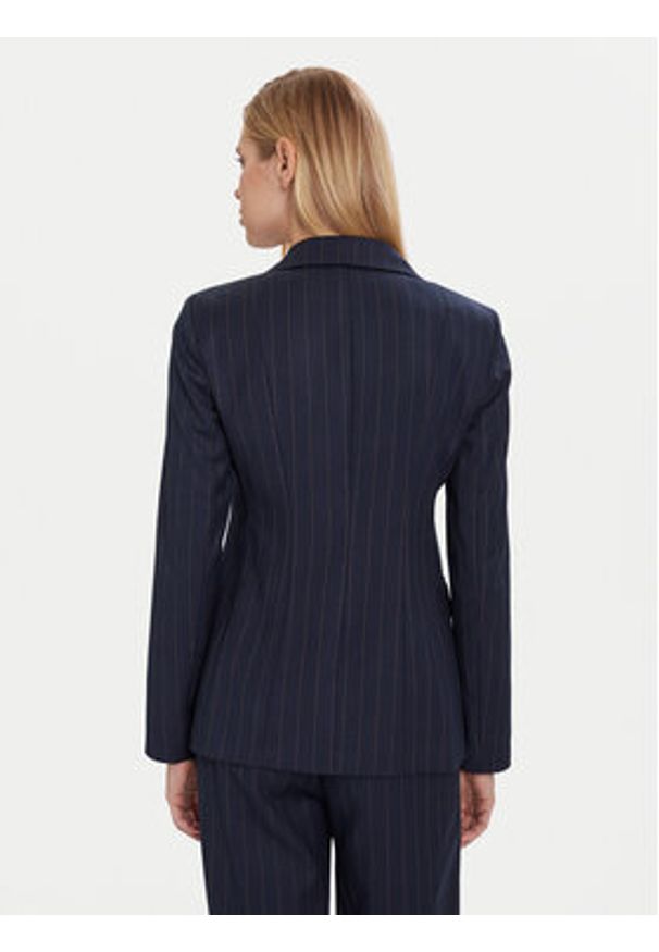 Maryley Marynarka 25IB139/M17 Granatowy Regular Fit. Kolor: niebieski. Materiał: syntetyk
