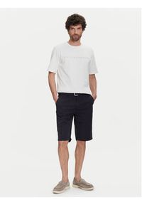 Baldessarini Szorty materiałowe B1 16939.2402 Granatowy Slim Fit. Kolor: niebieski. Materiał: bawełna #4