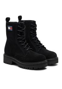 Tommy Jeans Trzewiki Urban EN0EN02630 Czarny. Kolor: czarny. Materiał: zamsz, skóra #4