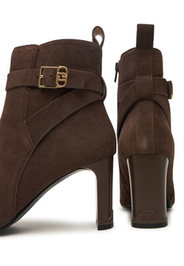 Liu Jo Botki Laila 01 SF5017 PX002 Brązowy. Kolor: brązowy. Materiał: skóra, zamsz