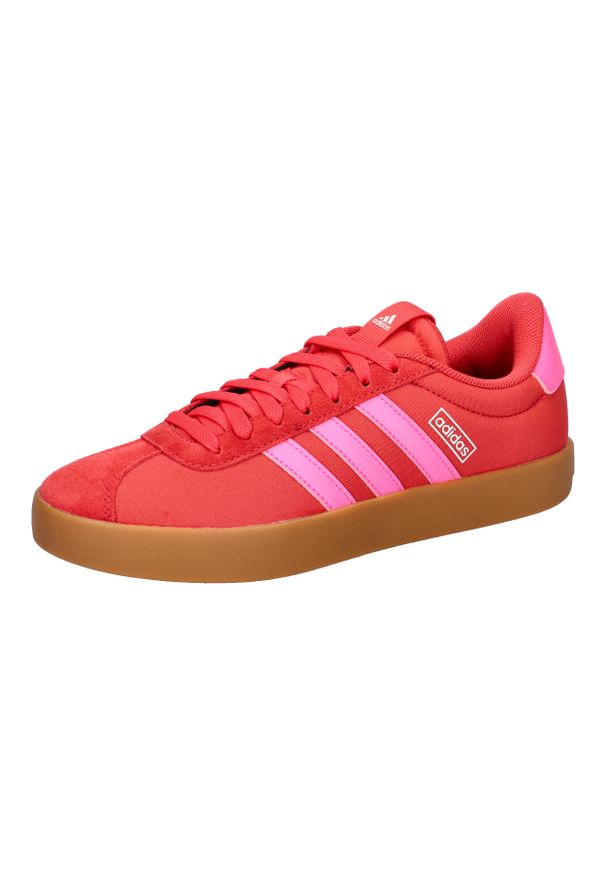 Adidas - Buty ADIDAS VL COURT 3.0 Czerwony. Kolor: czerwony. Materiał: tkanina