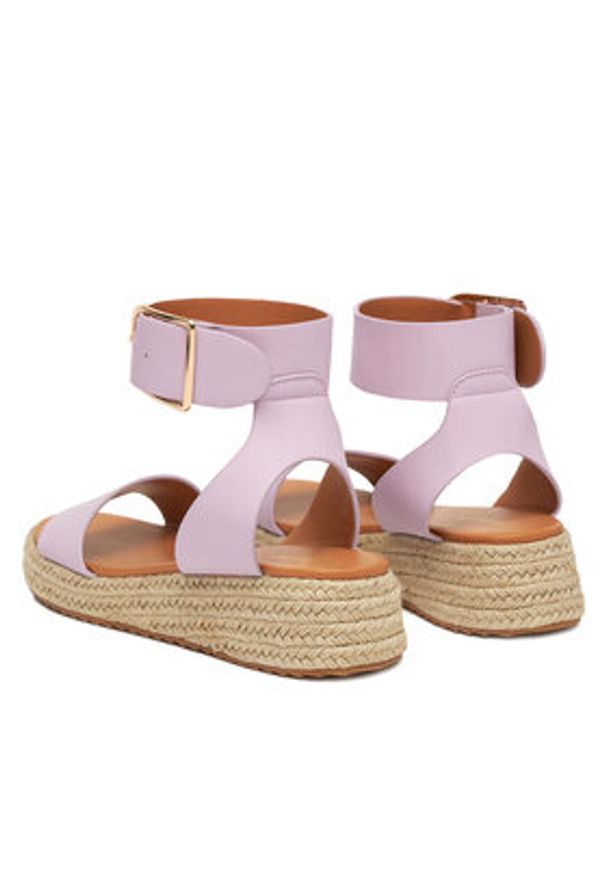 DeeZee Espadryle QS276-1 Fioletowy. Kolor: fioletowy. Materiał: materiał, syntetyk