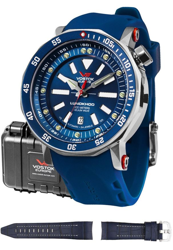 Zegarek męski Vostok Europe NH35A-620A634S niebieski. Kolor: niebieski