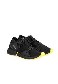 Liu Jo - Liu-Jo Sneakersy | B69045 TX022 | Kobieta | Czarny, Żółty. Kolor: wielokolorowy, czarny, żółty. Materiał: skóra ekologiczna, materiał. Wzór: aplikacja