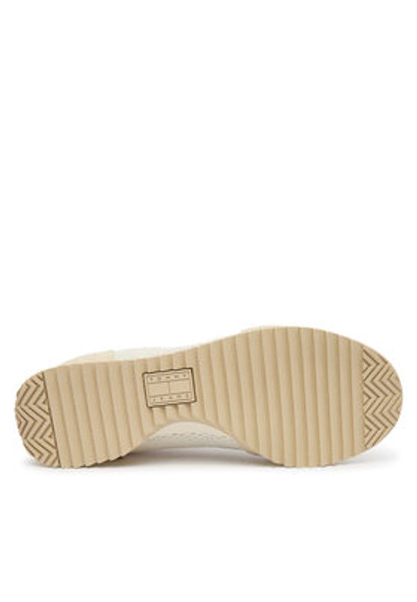 Tommy Jeans Sneakersy Tjw Low Profile Runner Knit EN0EN02992 Beżowy. Kolor: beżowy. Materiał: materiał