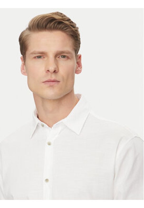 Jack & Jones Koszula Pierre 12270085 Biały Relaxed Fit. Kolor: biały. Materiał: bawełna