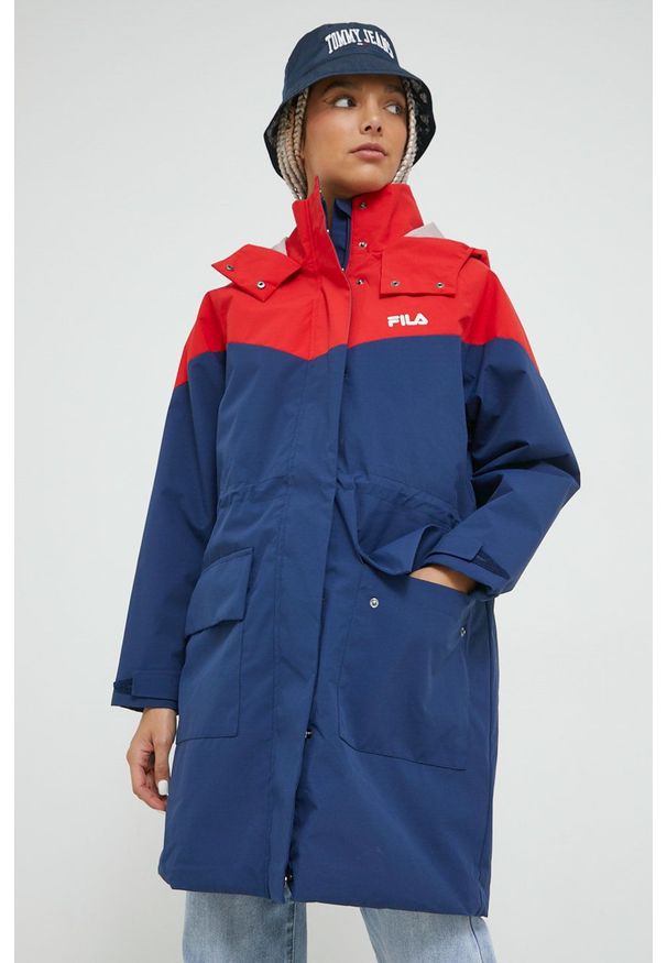 Fila kurtka damska kolor granatowy przejściowa. Kolor: niebieski