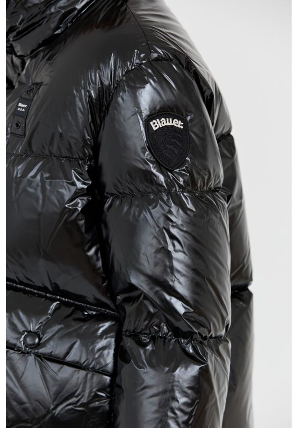 Blauer USA - BLAUER Czarna kurtka. Kolor: czarny