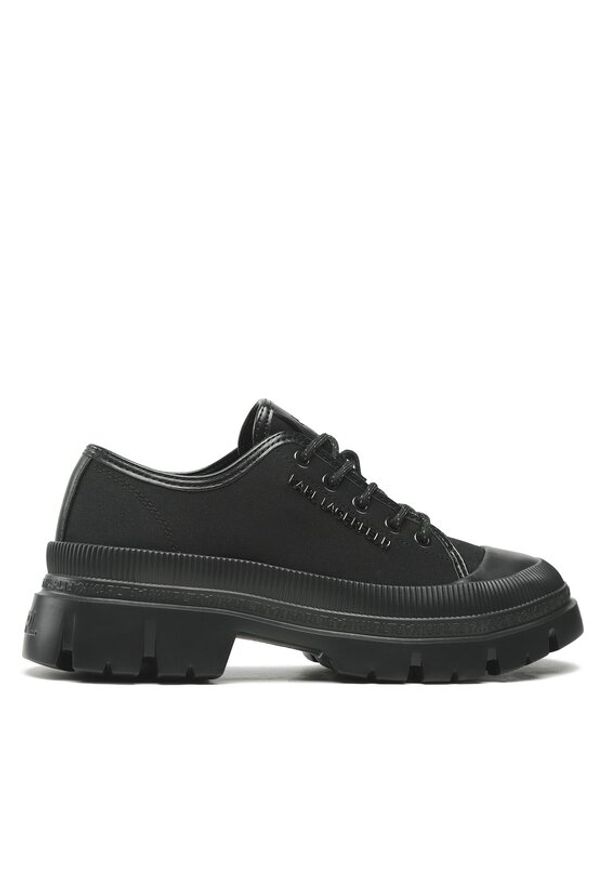 Karl Lagerfeld - KARL LAGERFELD Półbuty KL25211 Czarny. Kolor: czarny. Materiał: materiał