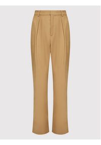 GESTUZ - Gestuz Spodnie materiałowe Paula 10905914 Brązowy Relaxed Fit. Kolor: brązowy. Materiał: materiał, wiskoza #4