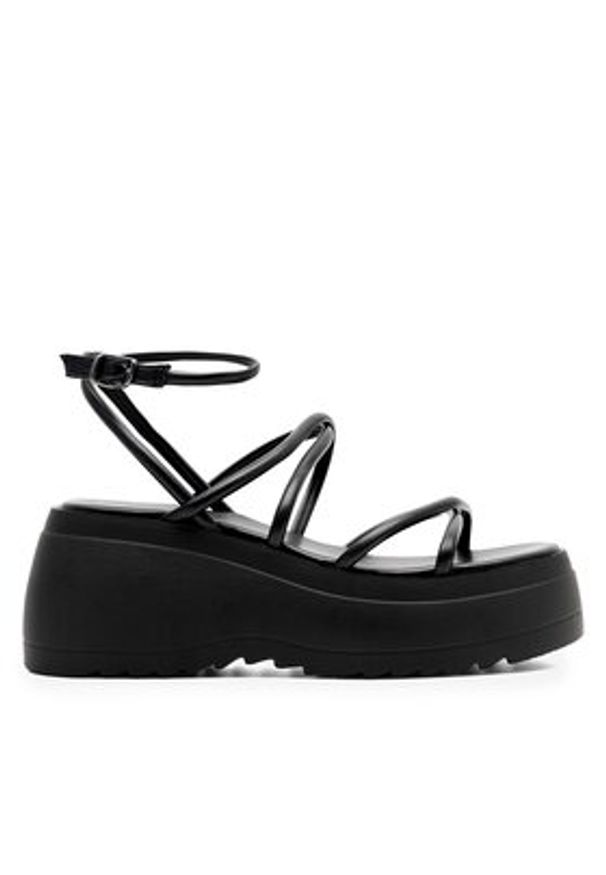 Jenny Fairy Sandały WS186-03 Czarny. Kolor: czarny. Materiał: syntetyk