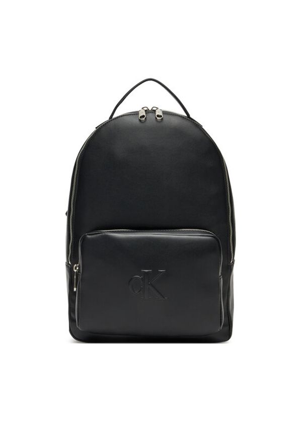 Calvin Klein Jeans Plecak Sculpted Impresssion Slim Backpa LV04K3165G Czarny. Kolor: czarny. Materiał: skóra