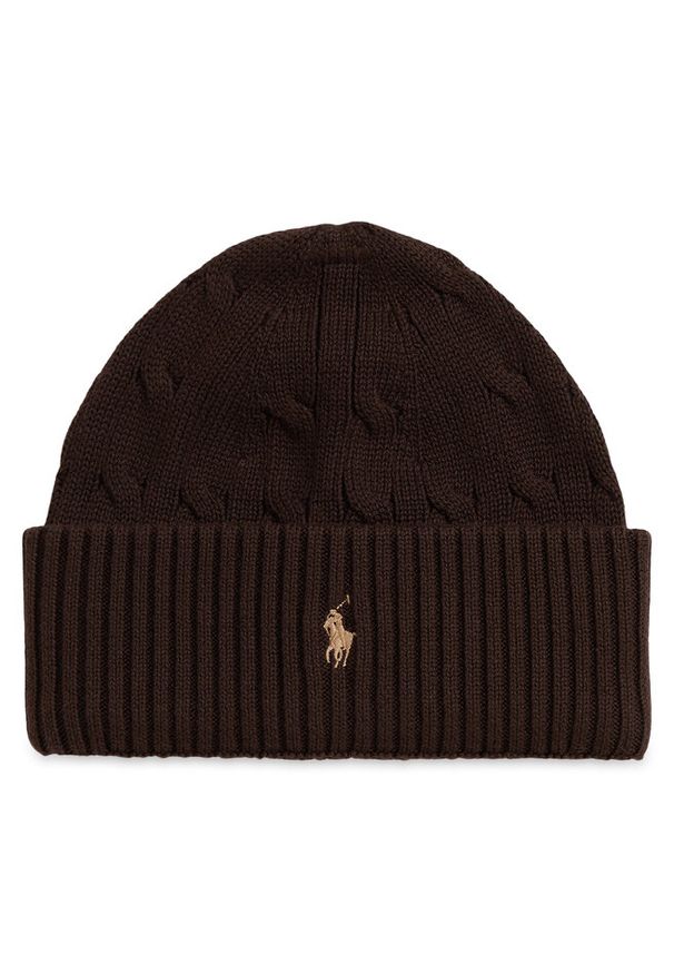 Czapka Polo Ralph Lauren. Kolor: brązowy