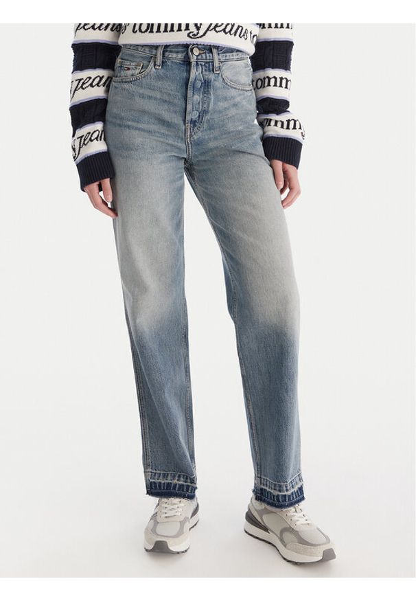 Tommy Jeans Jeansy Layla DW0DW20480 Niebieski Straight Fit. Kolor: niebieski