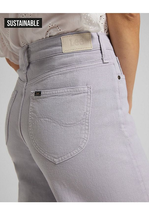 Lee - DAMSKIE SPODNIE JEANSOWE LEE WIDE LEG LILAC L30SQHCT 112106671