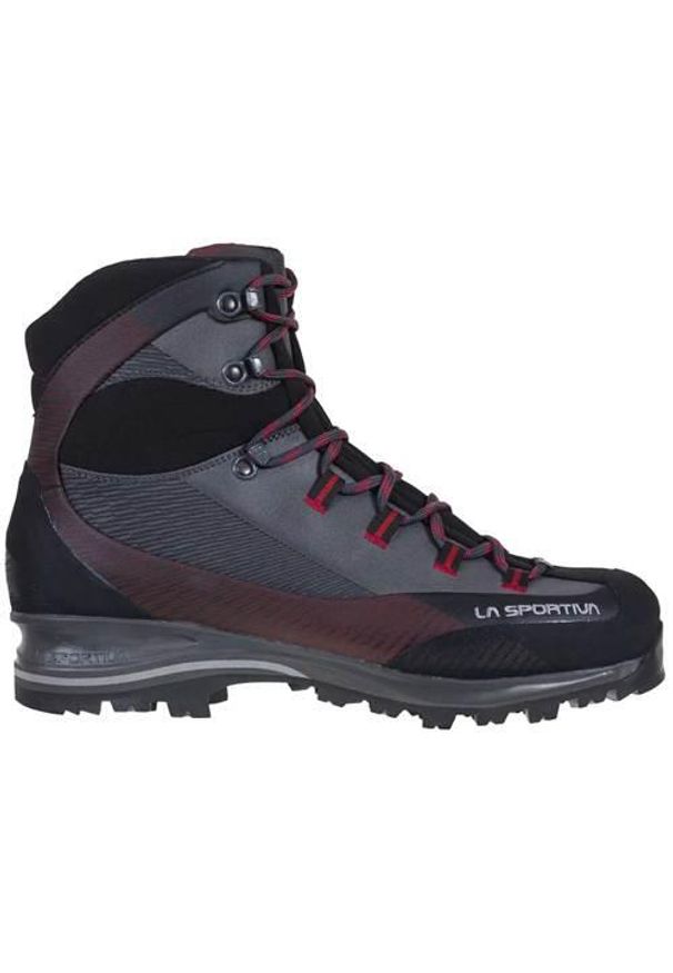 LA SPORTIVA - Buty trekkingowe męskie La Sportiva Trango Trk Gtx. Wysokość cholewki: za kostkę. Zapięcie: sznurówki. Kolor: czerwony, wielokolorowy, niebieski, szary. Materiał: materiał, syntetyk, tkanina. Szerokość cholewki: normalna