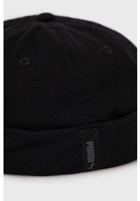 Puma czapka 23692 kolor czarny z cienkiej dzianiny. Kolor: czarny. Materiał: dzianina