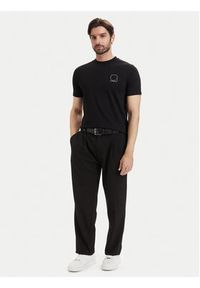 Karl Lagerfeld - KARL LAGERFELD T-Shirt 755026 563224 Czarny Regular Fit. Typ kołnierza: dekolt w karo. Kolor: czarny. Materiał: bawełna #2