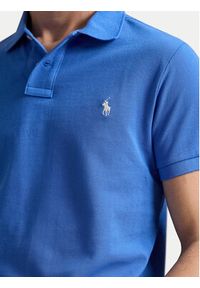 Polo Ralph Lauren Polo 710536856442 Niebieski Slim Fit. Typ kołnierza: polo. Kolor: niebieski. Materiał: bawełna #4