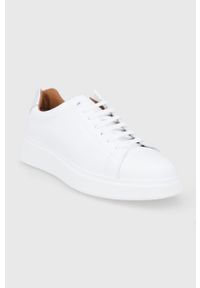 BOSS - Boss Buty skórzane Bulton kolor biały. Nosek buta: okrągły. Zapięcie: sznurówki. Kolor: biały. Materiał: skóra #4