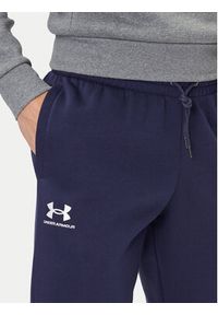 Under Armour Spodnie dresowe UA Essential Fleece Jogger 1373882 Granatowy Regular Fit. Kolor: niebieski. Materiał: bawełna #4