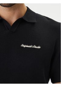 Jack & Jones Polo Norrebro 12297926 Czarny Relaxed Fit. Typ kołnierza: polo. Kolor: czarny. Materiał: bawełna #3