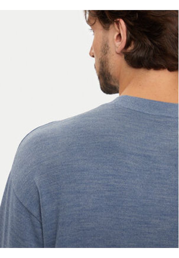 Armani Exchange Sweter 6DZM6H ZM5BZ 15DU Niebieski Regular Fit. Kolor: niebieski. Materiał: bawełna, syntetyk