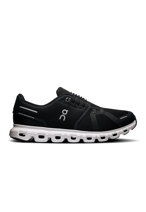 On Cloud 6 M Black | White Sneakersy męskie. Kolor: czarny