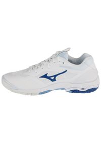 Mizuno - Buty do piłki ręcznej męskie, Wave Stealth 6. Kolor: biały. Materiał: guma, skóra, syntetyk, materiał, tkanina. Model: Mizuno Wave