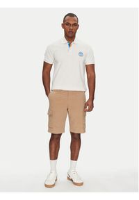 Napapijri Polo E-Clanis NP0A4ID3N1A1 Biały Regular Fit. Typ kołnierza: polo. Kolor: biały. Materiał: bawełna