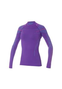 Termoaktywna damska bluza narciarska Brubeck Thermo. Kolor: fioletowy. Materiał: poliamid, elastan. Sport: narciarstwo