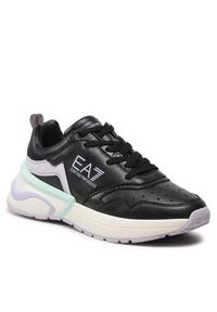 EA7 Emporio Armani Sneakersy X7X007 XK310 R664 Czarny. Kolor: czarny. Materiał: skóra