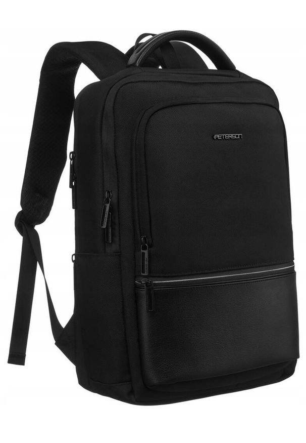 Plecak podróżny Peterson PTN SL-2303 czarny. Kolor: czarny. Materiał: poliester