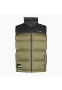 columbia - Bezrękawnik męski Columbia Bulo Point II Down. Kolor: zielony. Długość rękawa: bez rękawów. Sezon: zima. Styl: wakacyjny #1