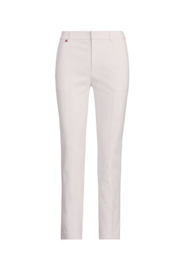 Lauren Ralph Lauren - LAUREN RALPH LAUREN Spodnie materiałowe 200811955005 Biały Skinny Fit. Kolor: biały. Materiał: bawełna