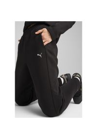 Puma - Damskie spodnie dresowe EVOSTRIPE PUMA Black. Kolor: czarny. Materiał: dresówka